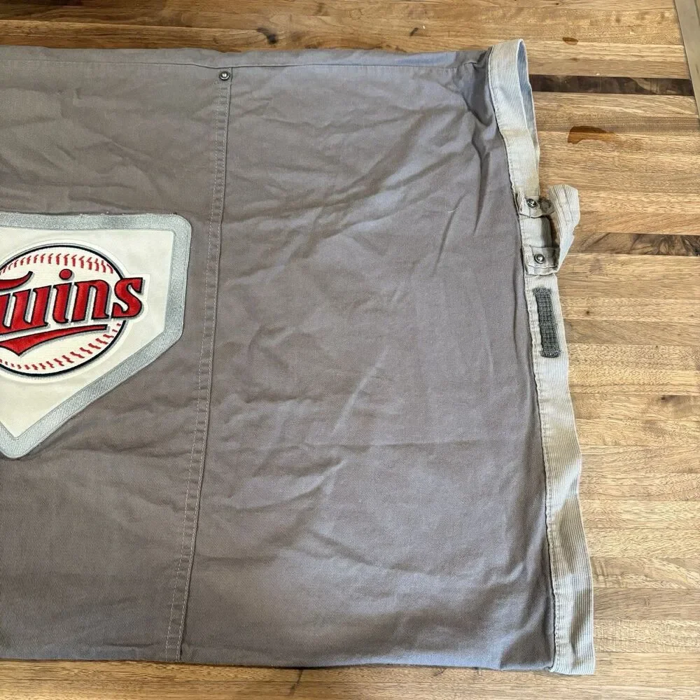 Pottery Barn Teen Minnesota Twins Baseball Duvet & Shams Set Full/Queen Gray